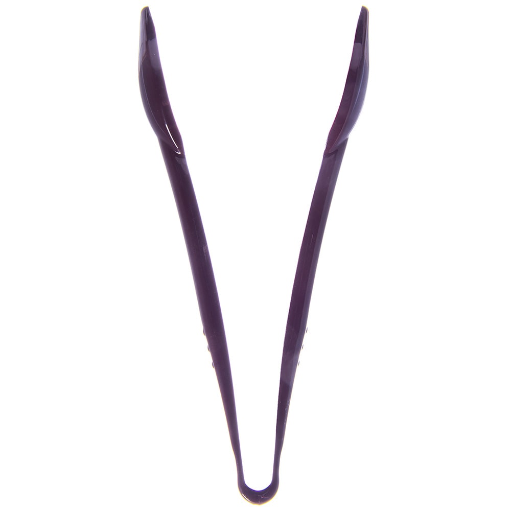 028-4609BR 9"L Plastic Salad Tongs, Brown