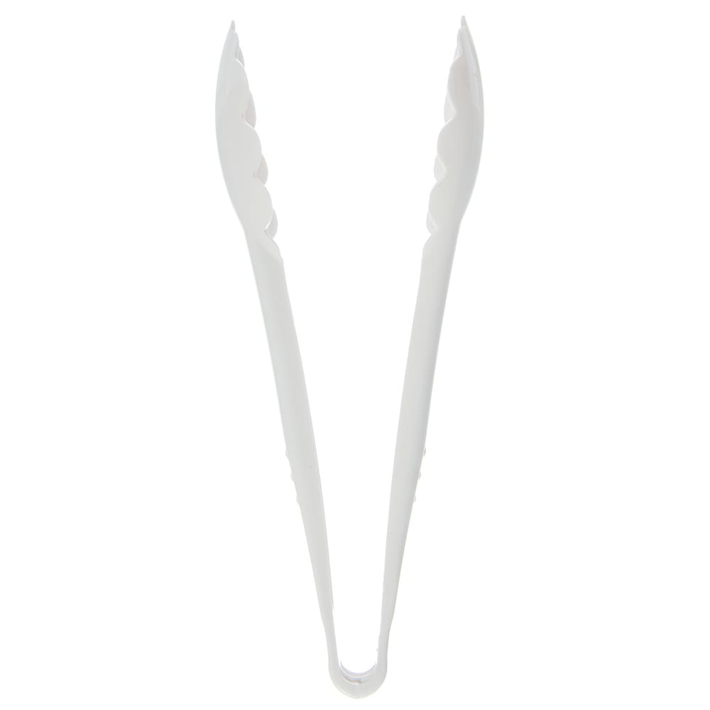 028-470902 9"L Plastic Utility Tongs, White