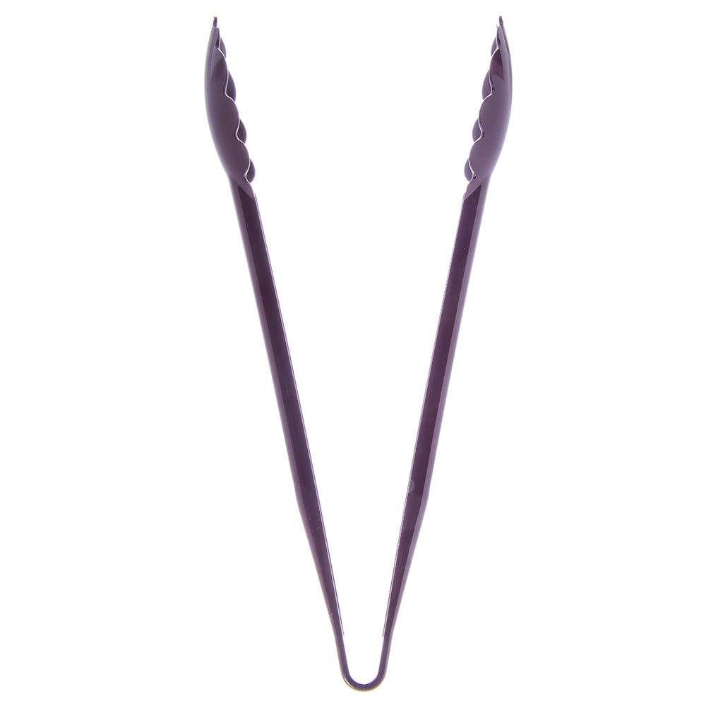 028-4712BR 12"L Plastic Utility Tongs, Brown