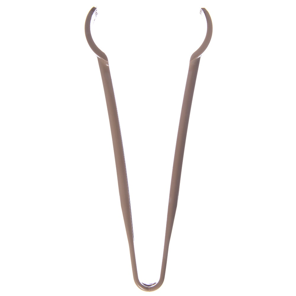 028-4806BE 6"L Plastic Pom Tongs, Beige