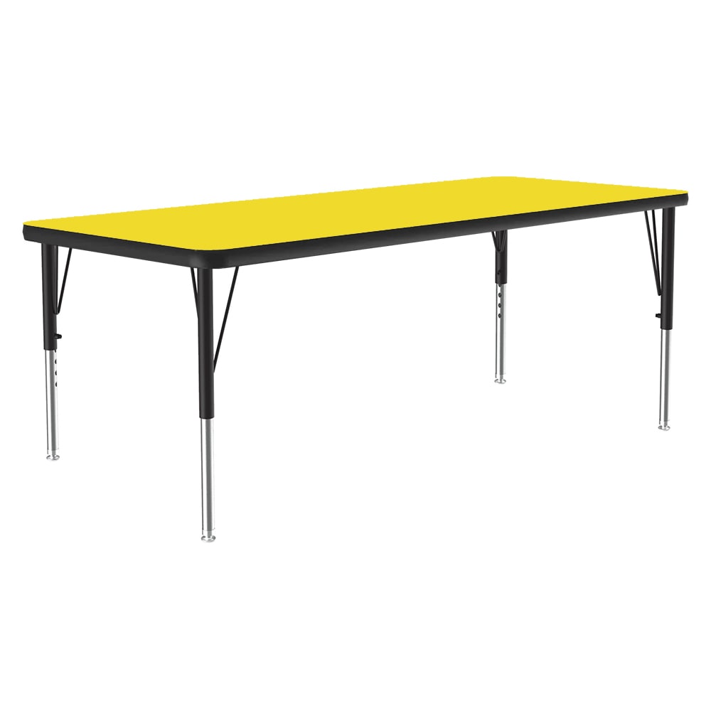 228-A2436REC38 Activity Table w/ 1 1/4" High Pressure Top, 36"W x 24"D, Yellow
