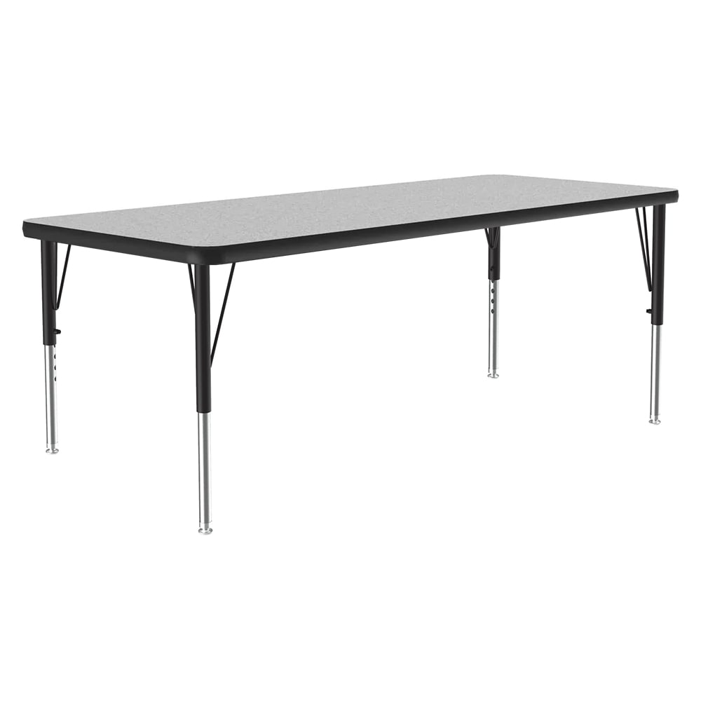 228-A2448REC15 Activity Table w/ 1 1/4" High Pressure Top, 48"W x 24"D, Gray Grani...