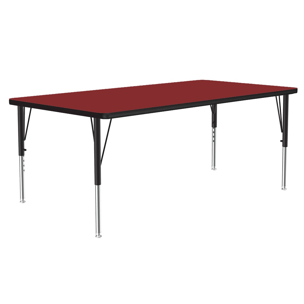228-A3672REC35 Activity Table w/ 1 1/4" High Pressure Top, 72"W x 36"D, Red