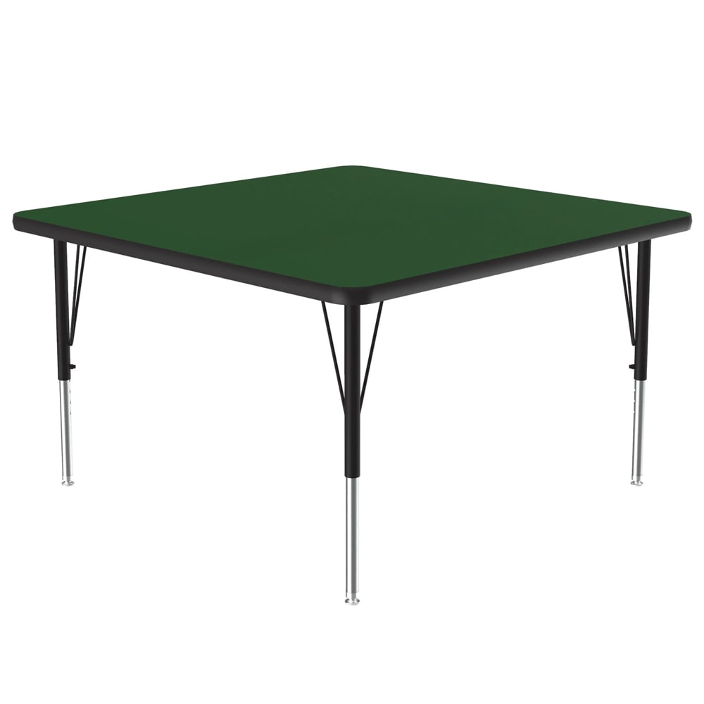 228-A4242SQ39 42" Square Activity Table w/ 1 1/4" High Pressure Top, Green