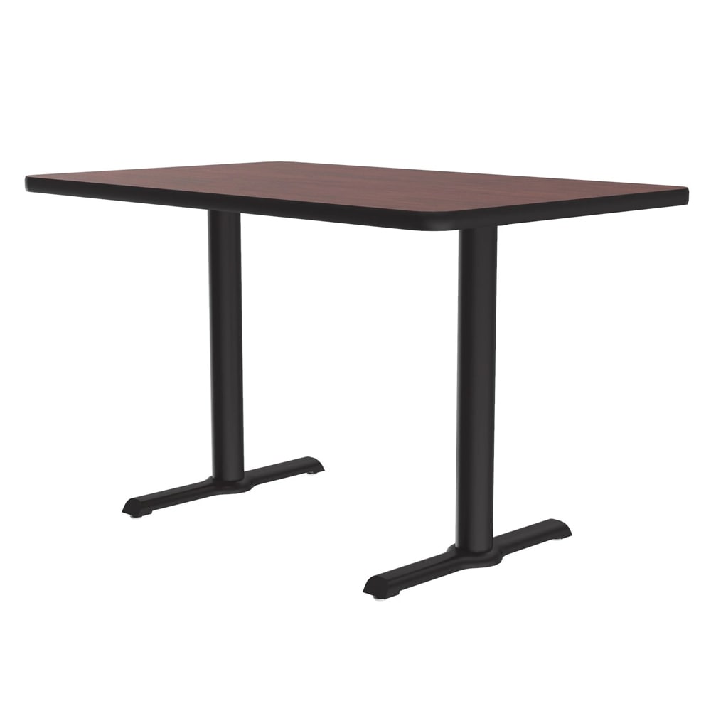 228-BTT304820 Rectangular Dining Height Table w/ Mahogany Laminate Top - 48"W x 30'D, C...