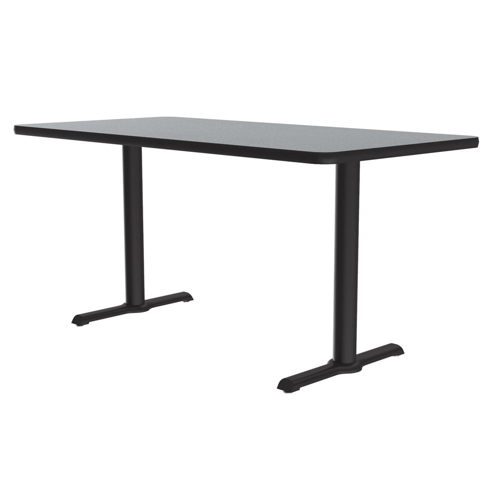 228-BTT306015 Rectangular Dining Height Table w/ Gray Granite Laminate Top - 60"W x 30'...