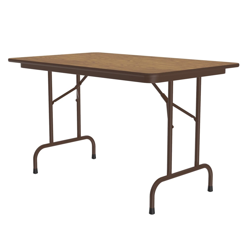228-CF3048PX06 48" Rectangular Folding Table w/ Medium Oak Top, 29"H