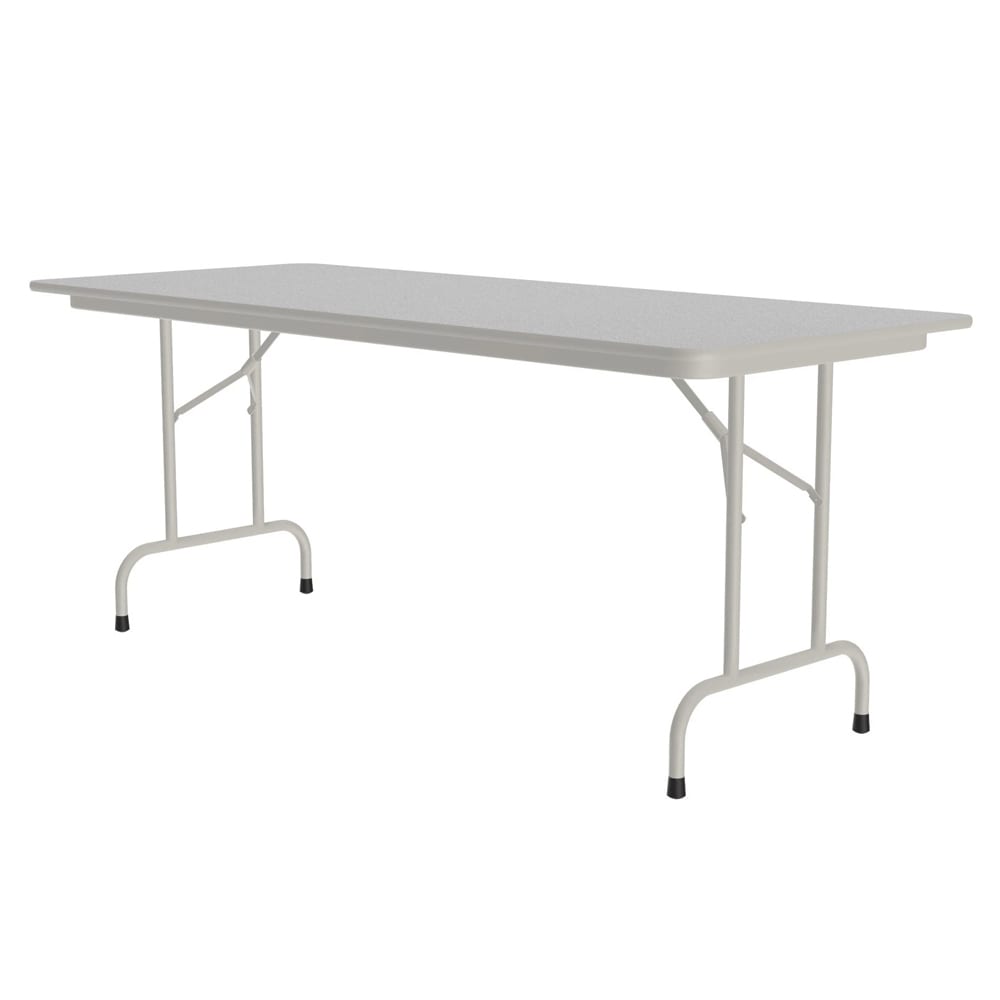 228-CF3060M15 60" Rectangular Folding Table w/ Gray Granite Melamine Top, 29"H