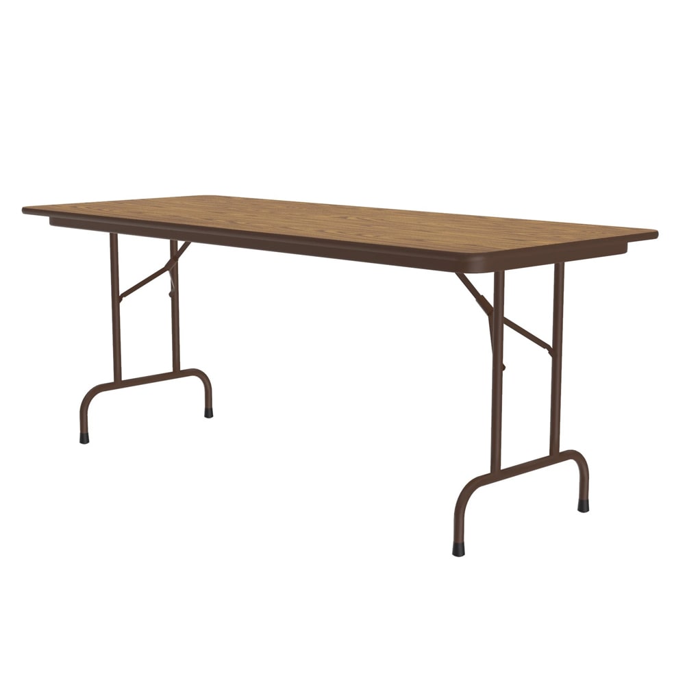 228-CF3072PX06 72" Rectangular Folding Table w/ Medium Oak Top, 29"H