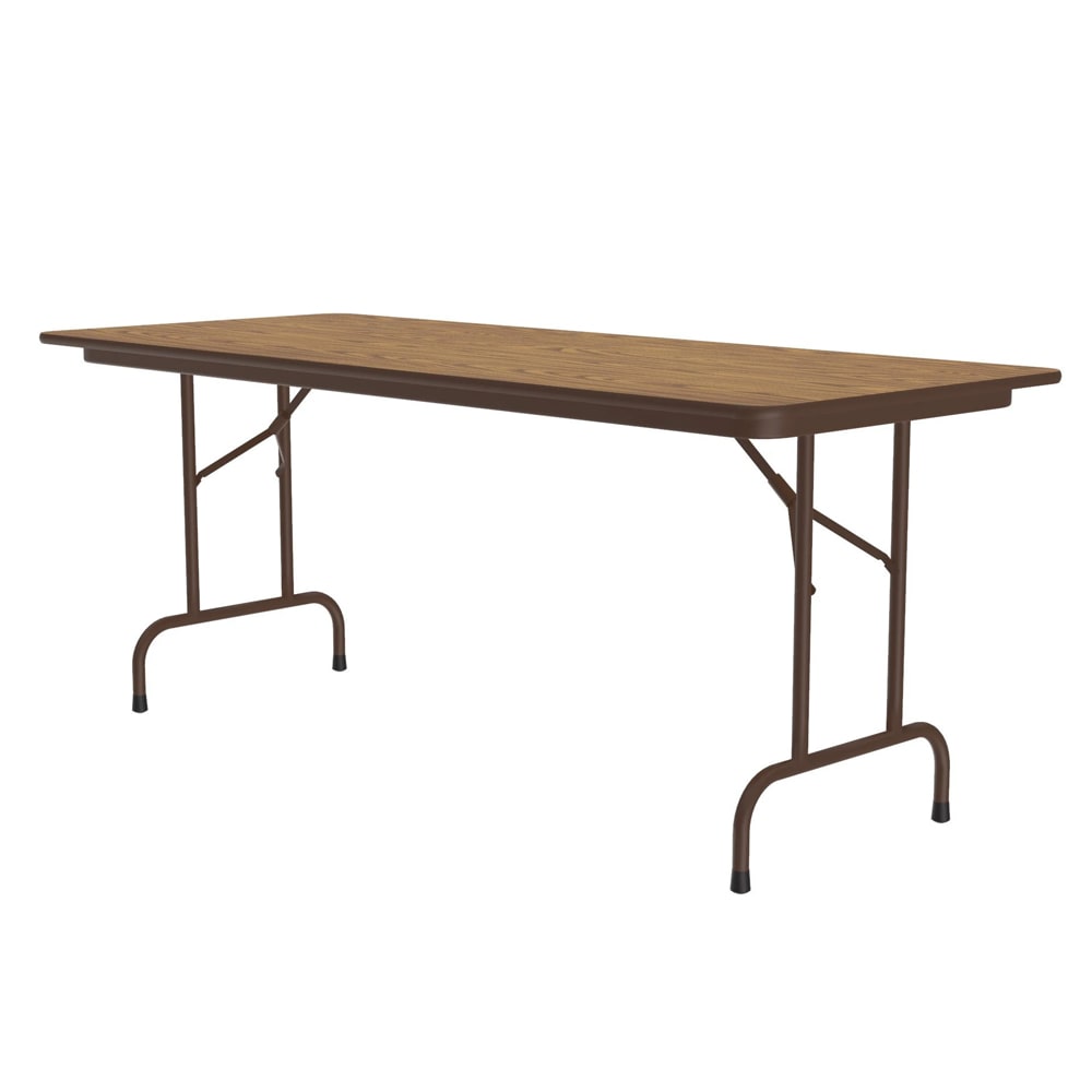 228-CF3096PX06 96" Rectangular Folding Table w/ Medium Oak Top, 29"H