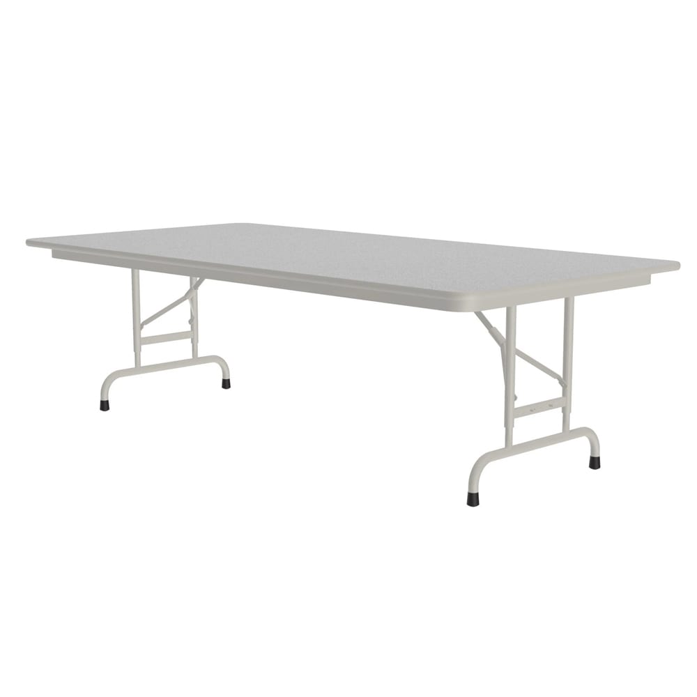 228-CFA3672M15 72" Rectangular Folding Table w/ Gray Granite Melamine Top, 32"H