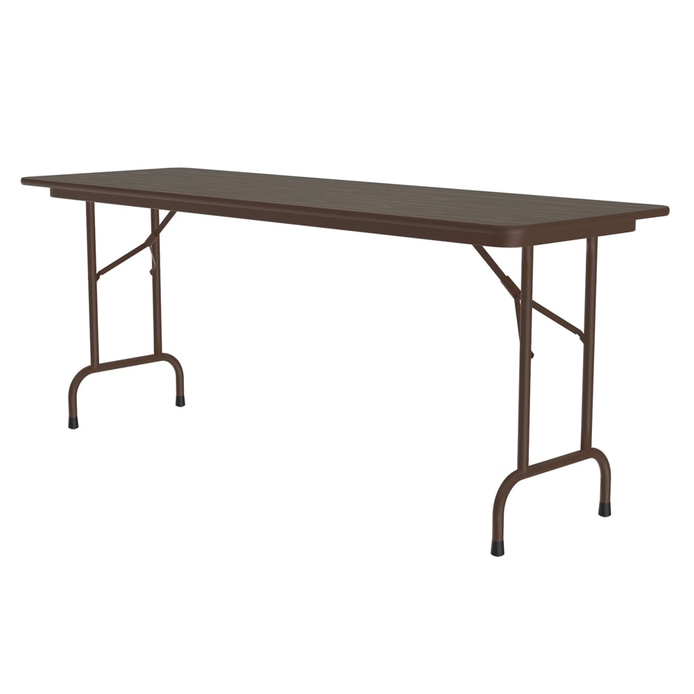 228-PC2496P01 96" Rectangular Folding Table w/ Walnut Plywood Top, 29"H
