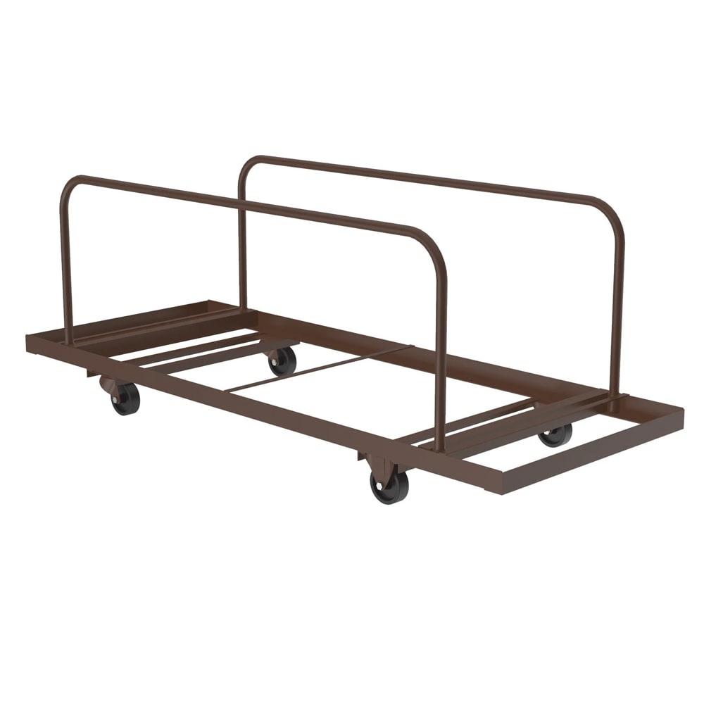 228-T28801 Table Truck w/ (10) Folding Table Capacity, Steel, Brown