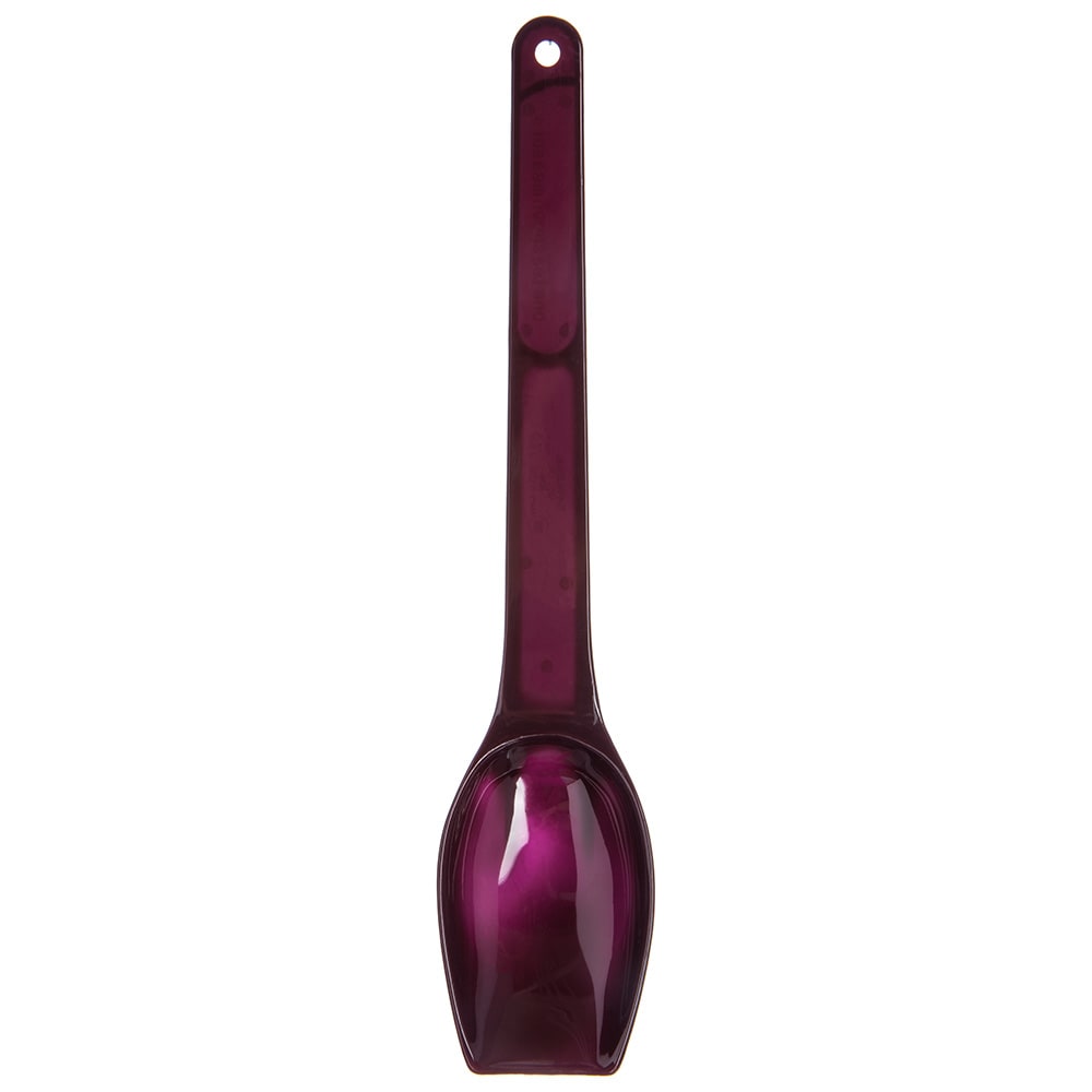 028-50901 11" Salad Spoon w/ Flat Edge, Plastic, Brown