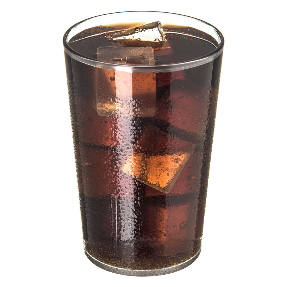028-5108207 8 oz Clear Textured Plastic Tumbler