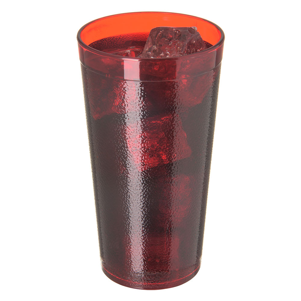 028-5116210 16 1/2 oz Ruby Textured Plastic Tumbler
