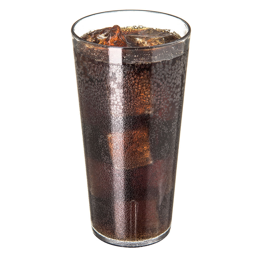 028-512007 20 oz Clear Textured Plastic Tumbler