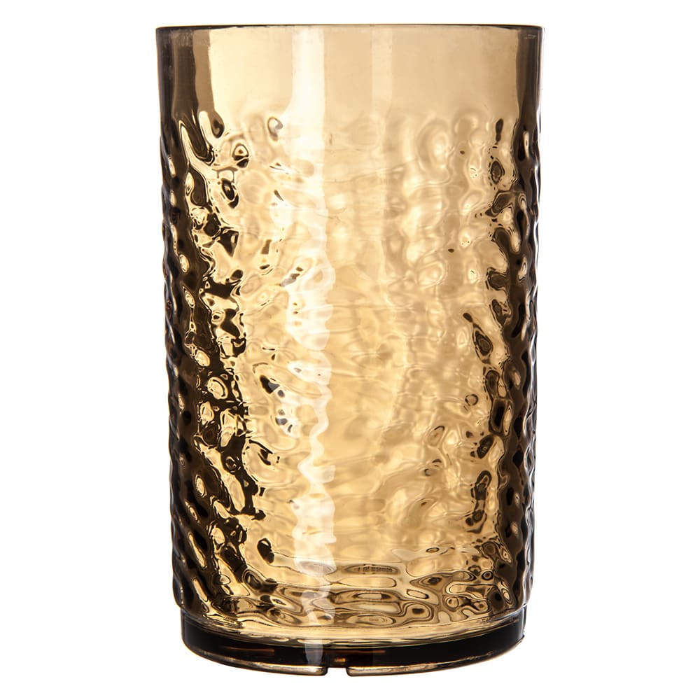 028-5509S 9 1/2 oz Smoke Pebbled Plastic Tumbler