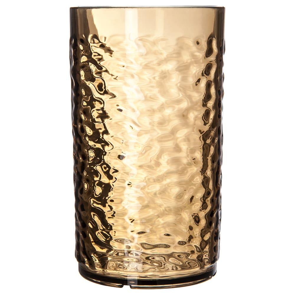 028-5512S 12 oz Smoke Pebbled Plastic Tumbler