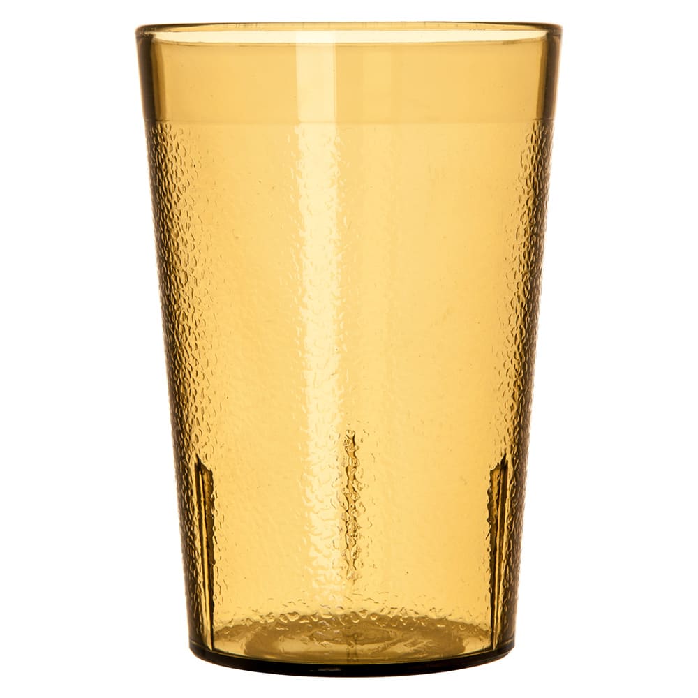 028-5526A 8 oz Amber Textured Plastic Tumbler