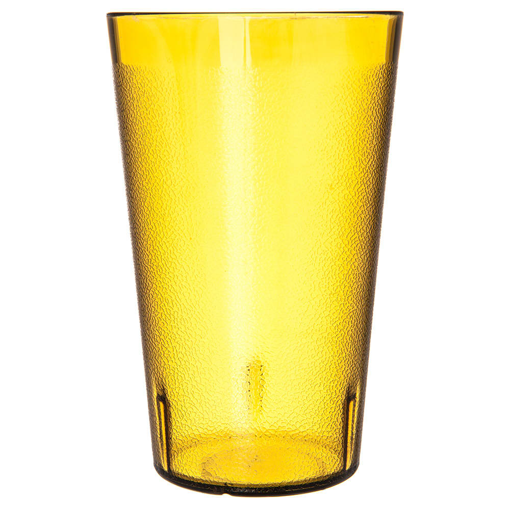 028-5532A 32 oz Amber Textured Plastic Tumbler