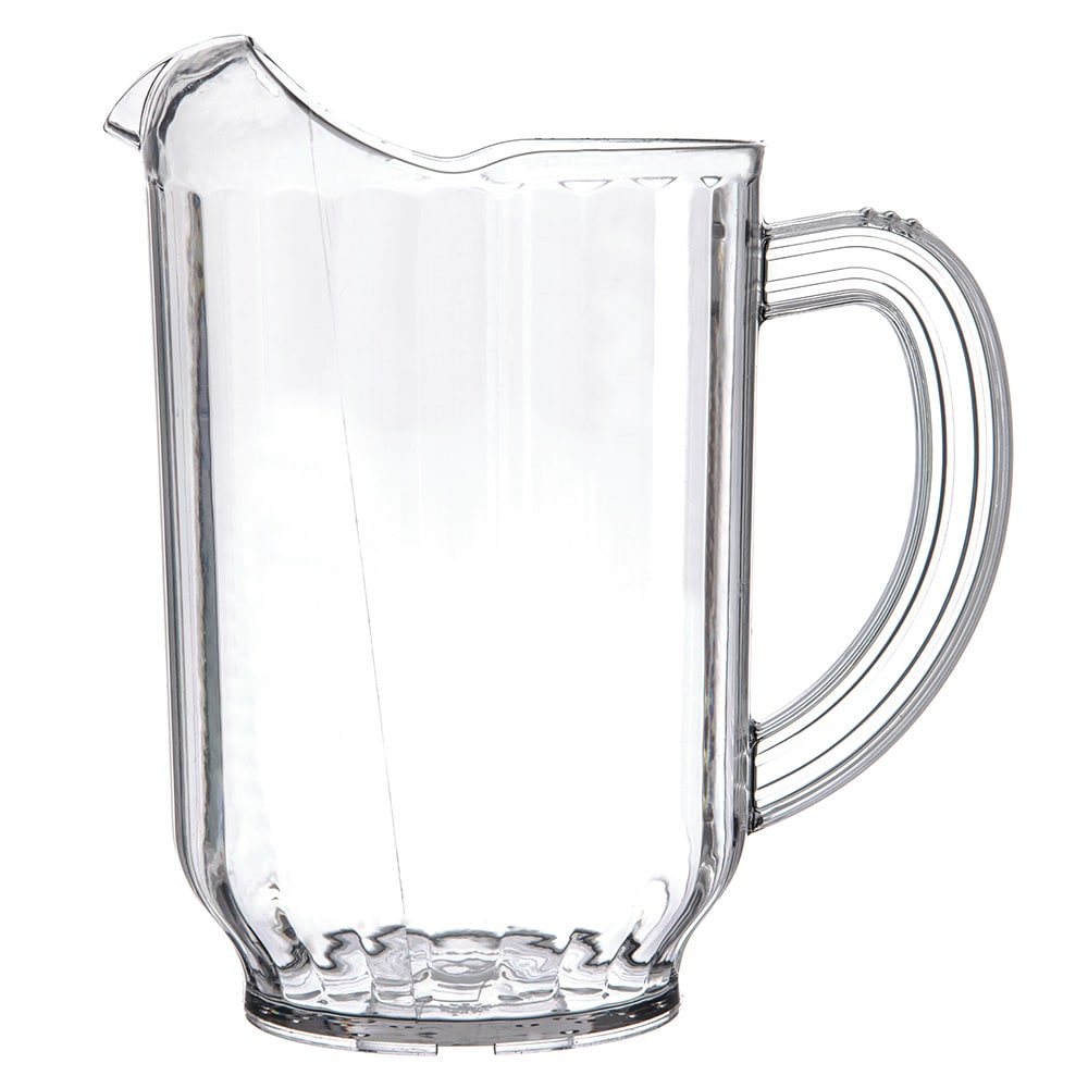 Plastic Water Pitchers, Clear, 60 oz.