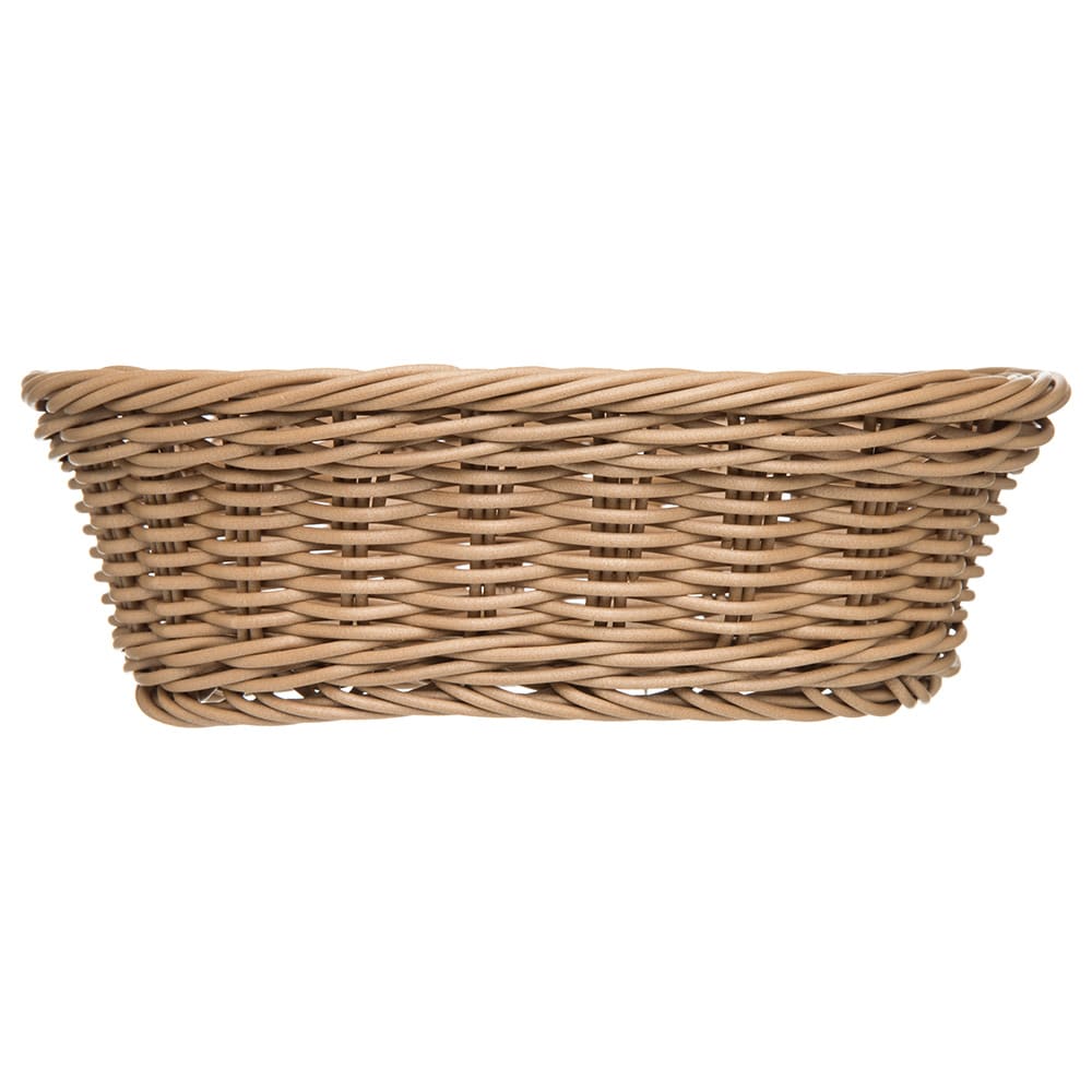 028-655025 Oval Bread Basket - 9" x 6 1/4" x 2 1/2", Polypropylene, Caramel