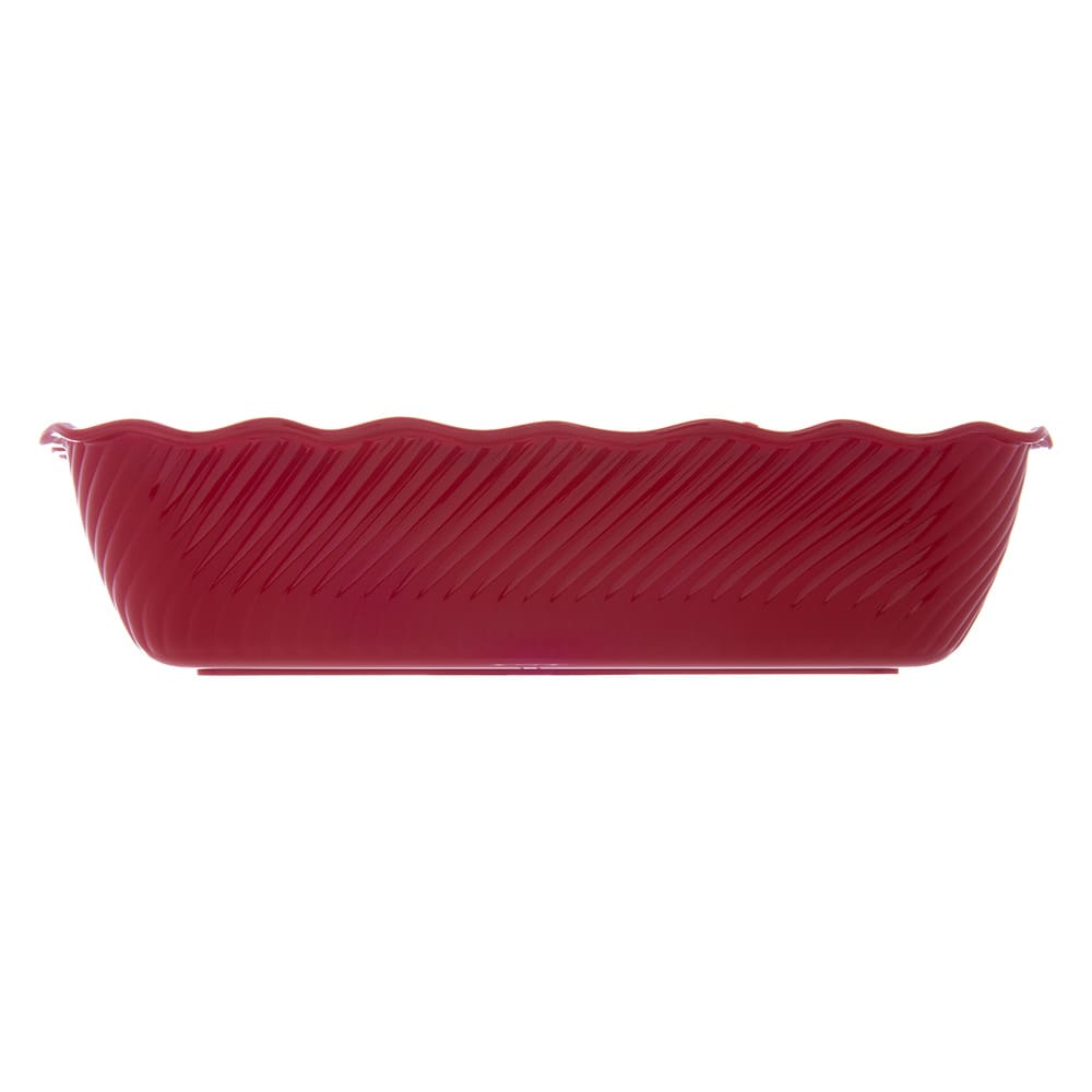 028-6966R Rectangular Salad Crock w/ 10 lb Capacity, Plastic, Red