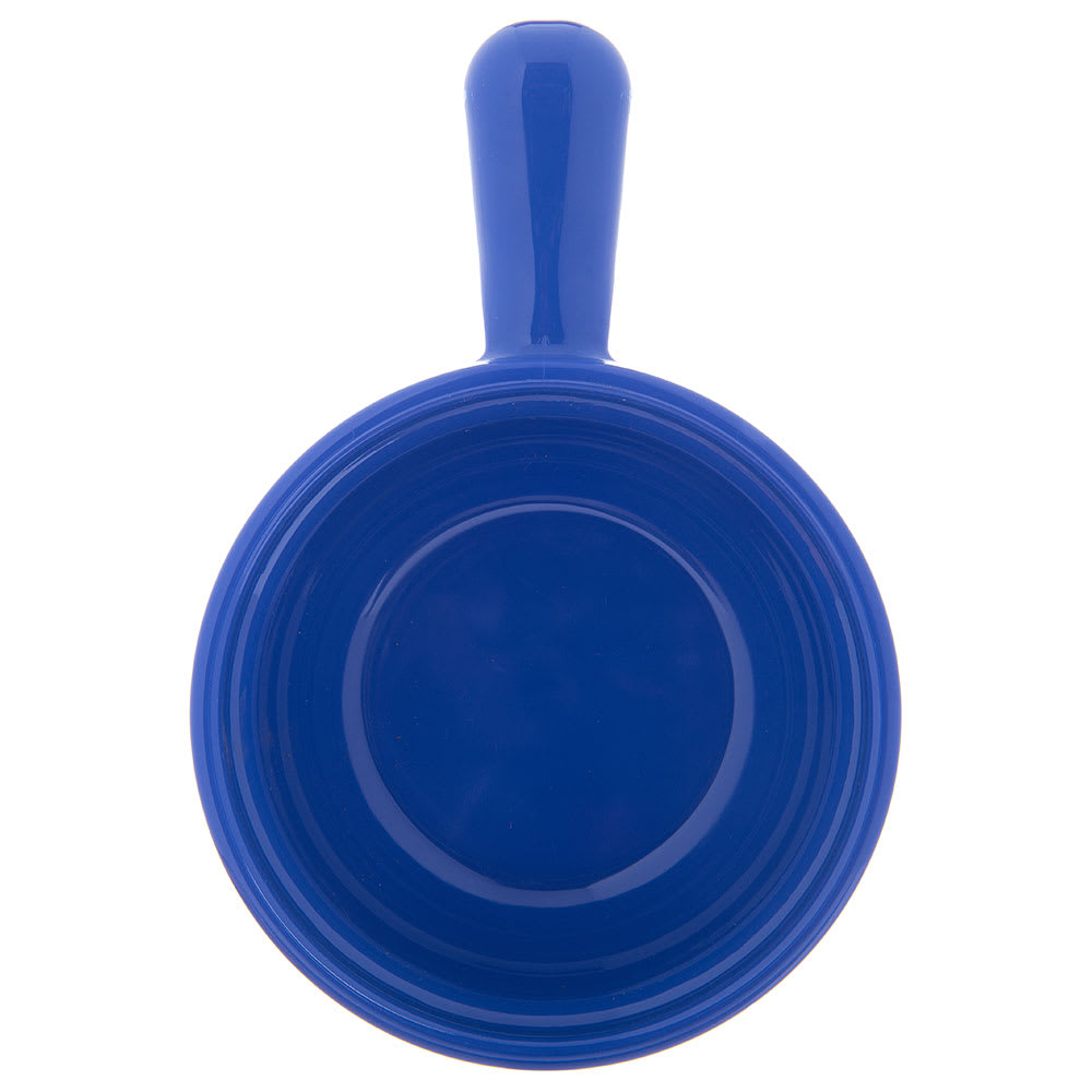028-700614 4 5/8" Round Handled Soup Bowl w/ 8 oz Capacity, Plastic, Ocean Blue