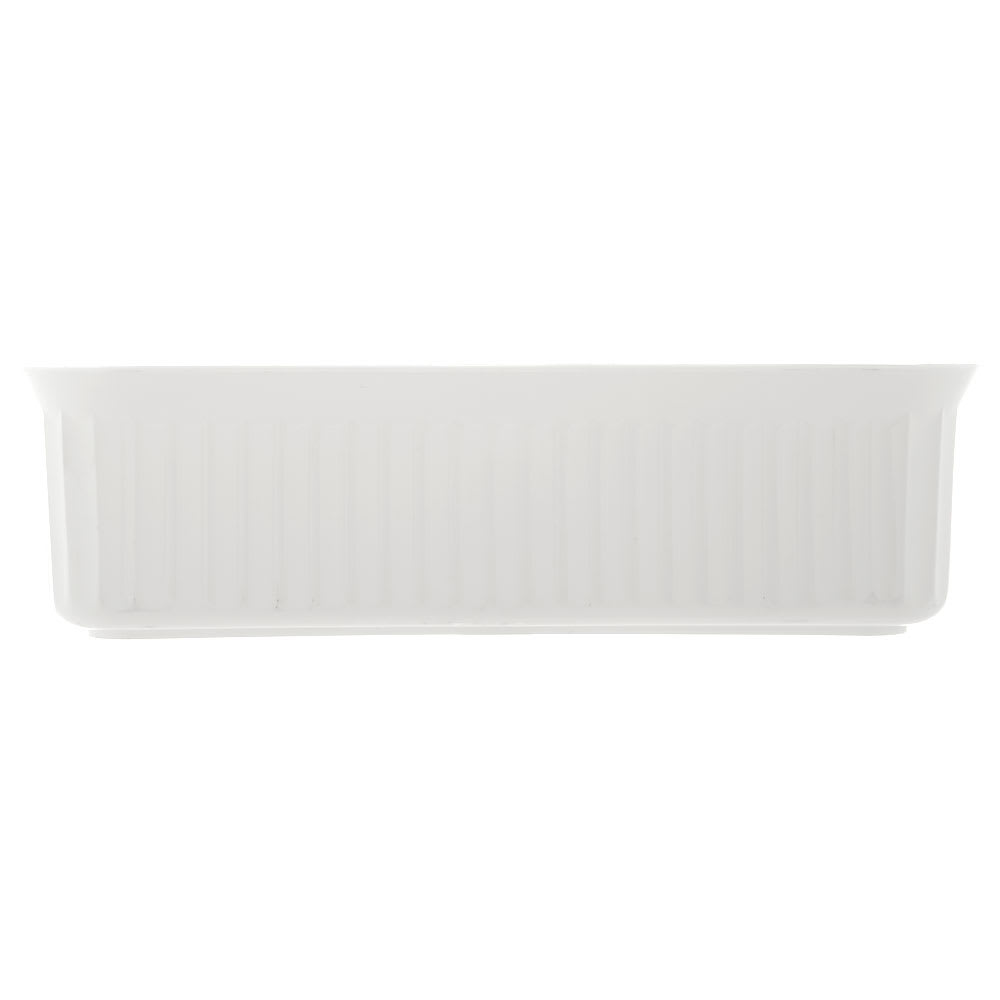 028-811002 Rectangular Crock w/ 5 lb Capacity, 10" x 6", Polypropylene, White