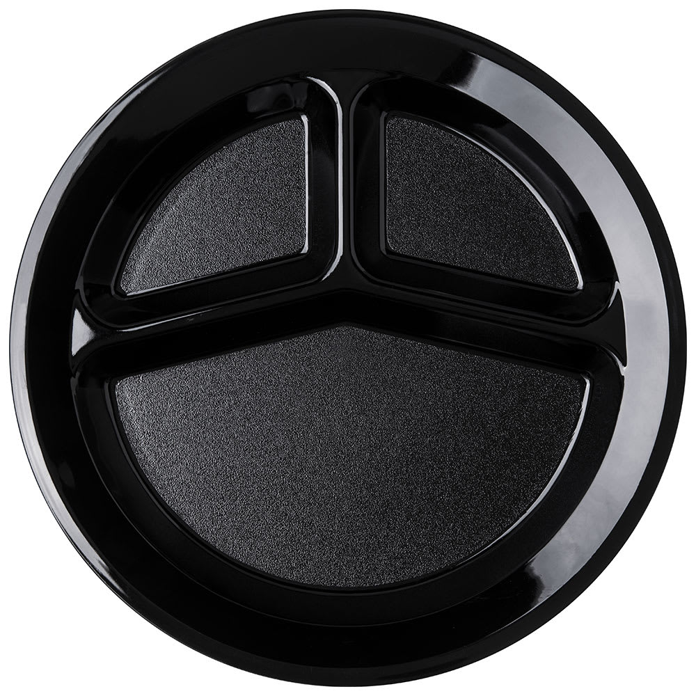 028-PCD21103 11" Plastic Dinner Plate, Black