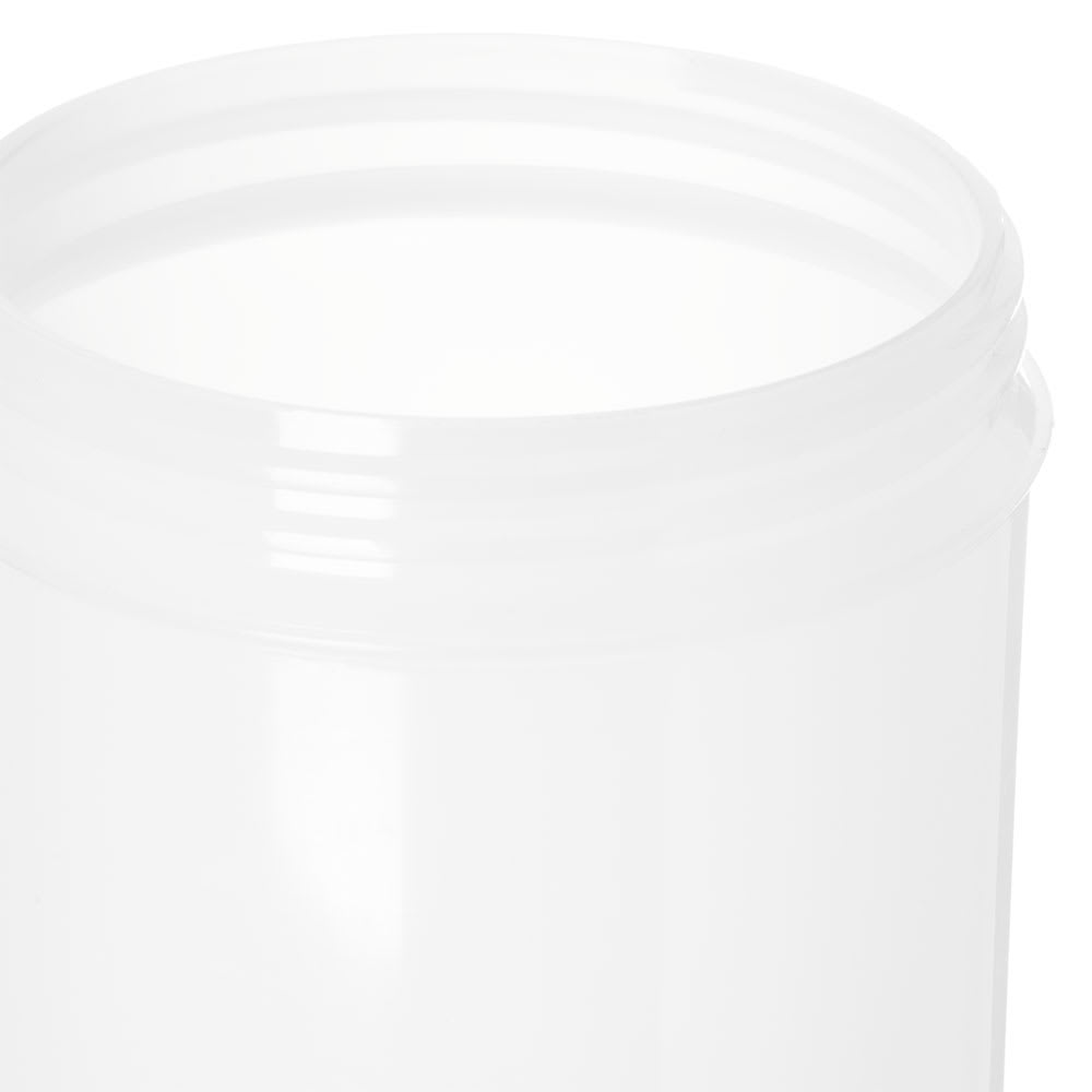 Carlisle PS601N04 Store 'N Pour 1 Qt. White Container with Yellow Spout and  Cap