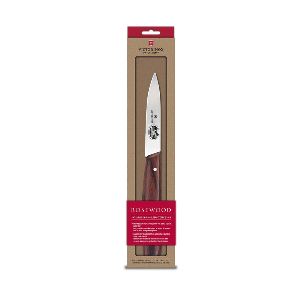 Victorinox 3-1/4'' Paring Knife with Rosewood Handle - Bunzl Processor  Division