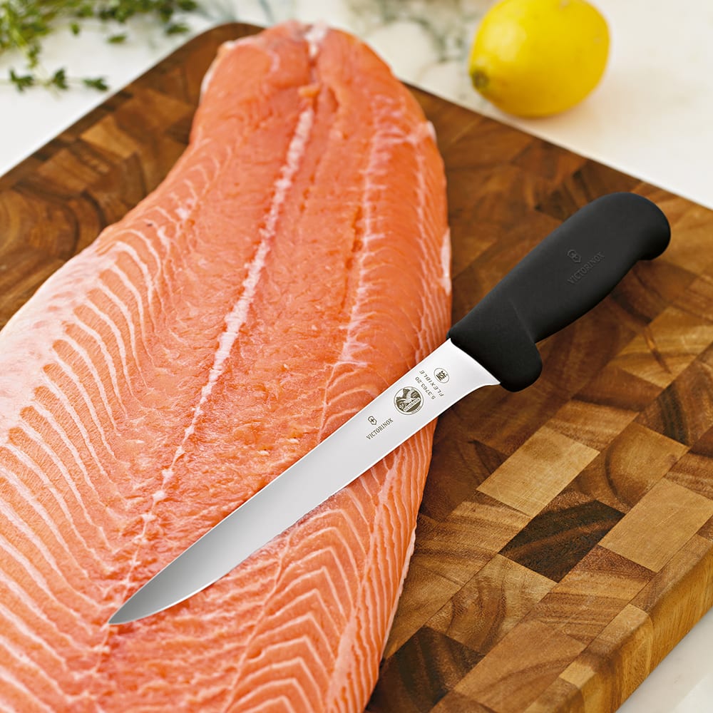 Victorinox 5.3763.20 X5 Flexible Boning Knife w 8 Blade Black Fibrox Nylon Handle