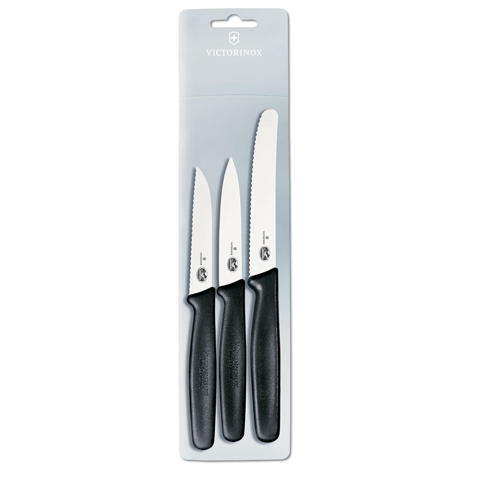 Victorinox 5.2030.12-X4 Steak Knife Set 6 Piece (6) 5.2030.12 Serrated  Spear Tip Blades