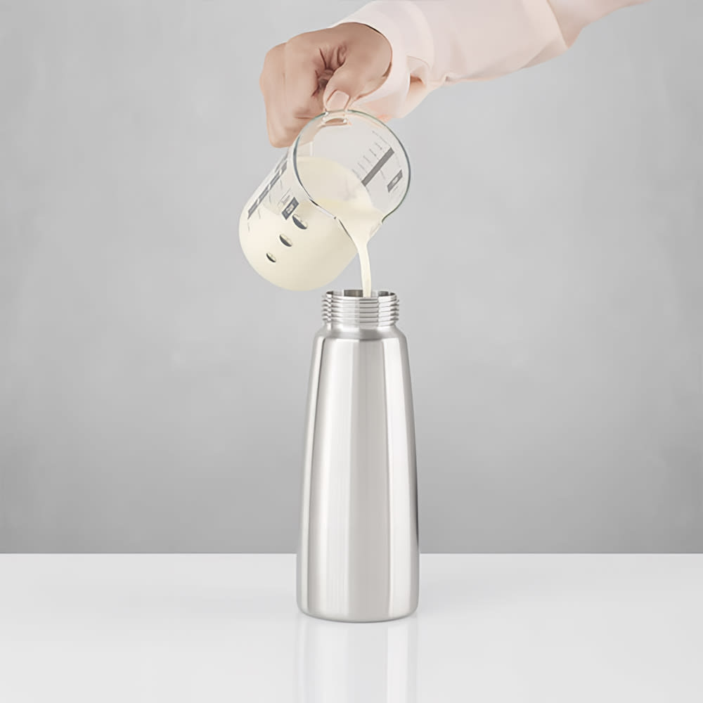 Silver 1/2 Liter Whipped Cream Dispenser