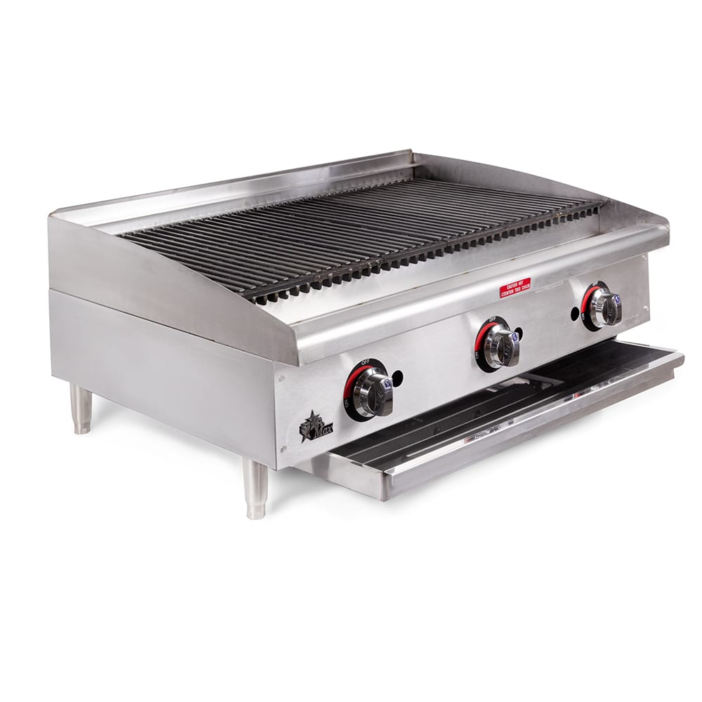 Star 5136CF 36 Electric Charbroiler w/ Cast Iron Grates, 240v/1-3ph