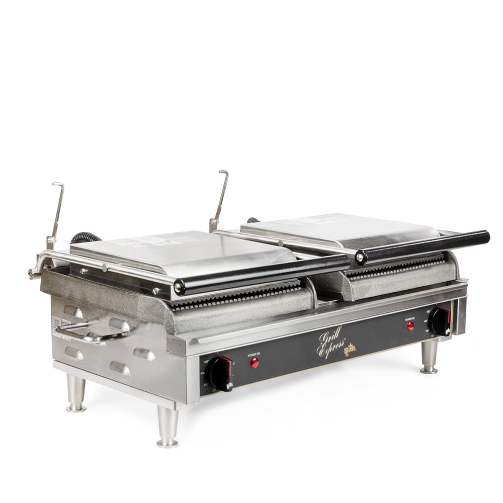 Star GX10IG Single Commercial Panini Press with Cast Iron Grooved