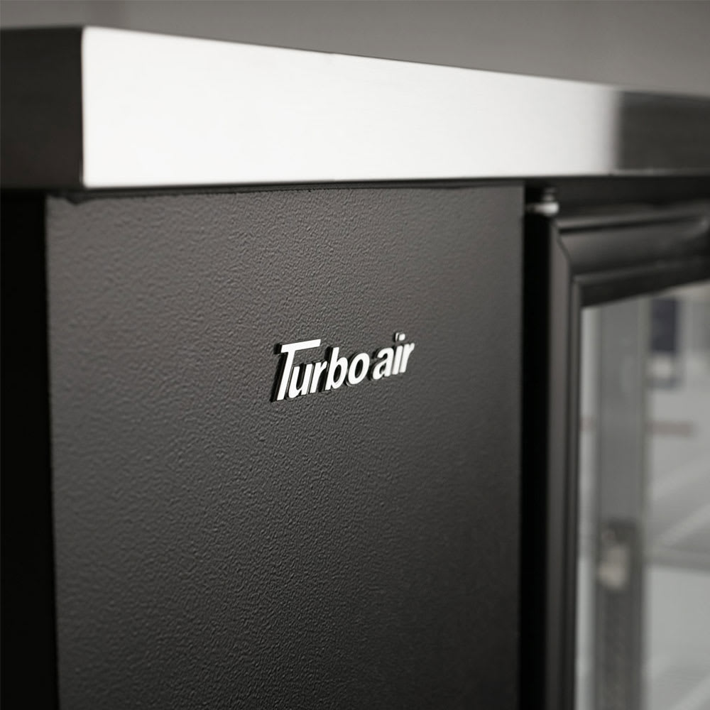 083-TBB2SG 59" (2) Section Bar Refrigerator - Swinging Glass Doors, 115v