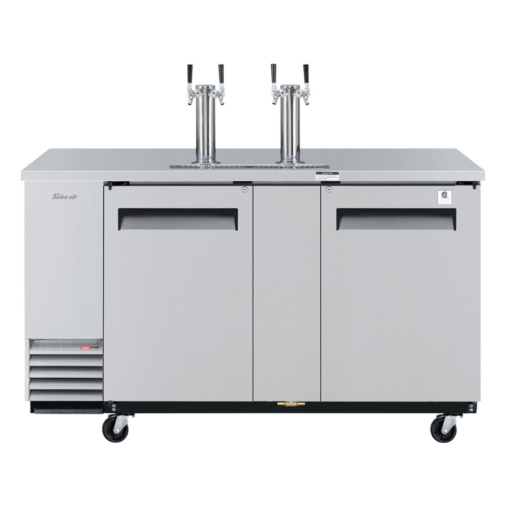 083-TBD3SD 69" Draft Beer System w/ (3) Keg Capacity - (2) Columns, Stainless, 115v