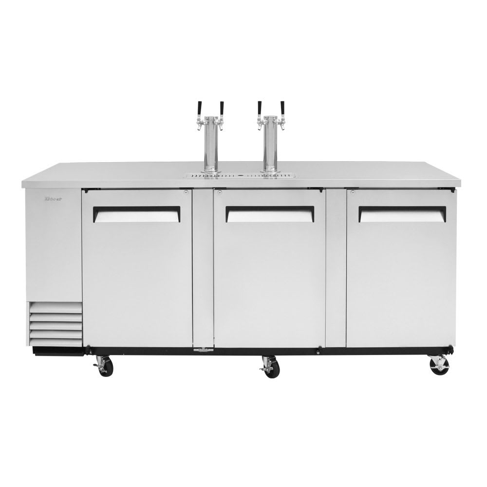 083-TBD4SDN 90 3/8" Draft Beer System w/ (4) Keg Capacity - (2) Columns, Stainless, 115v