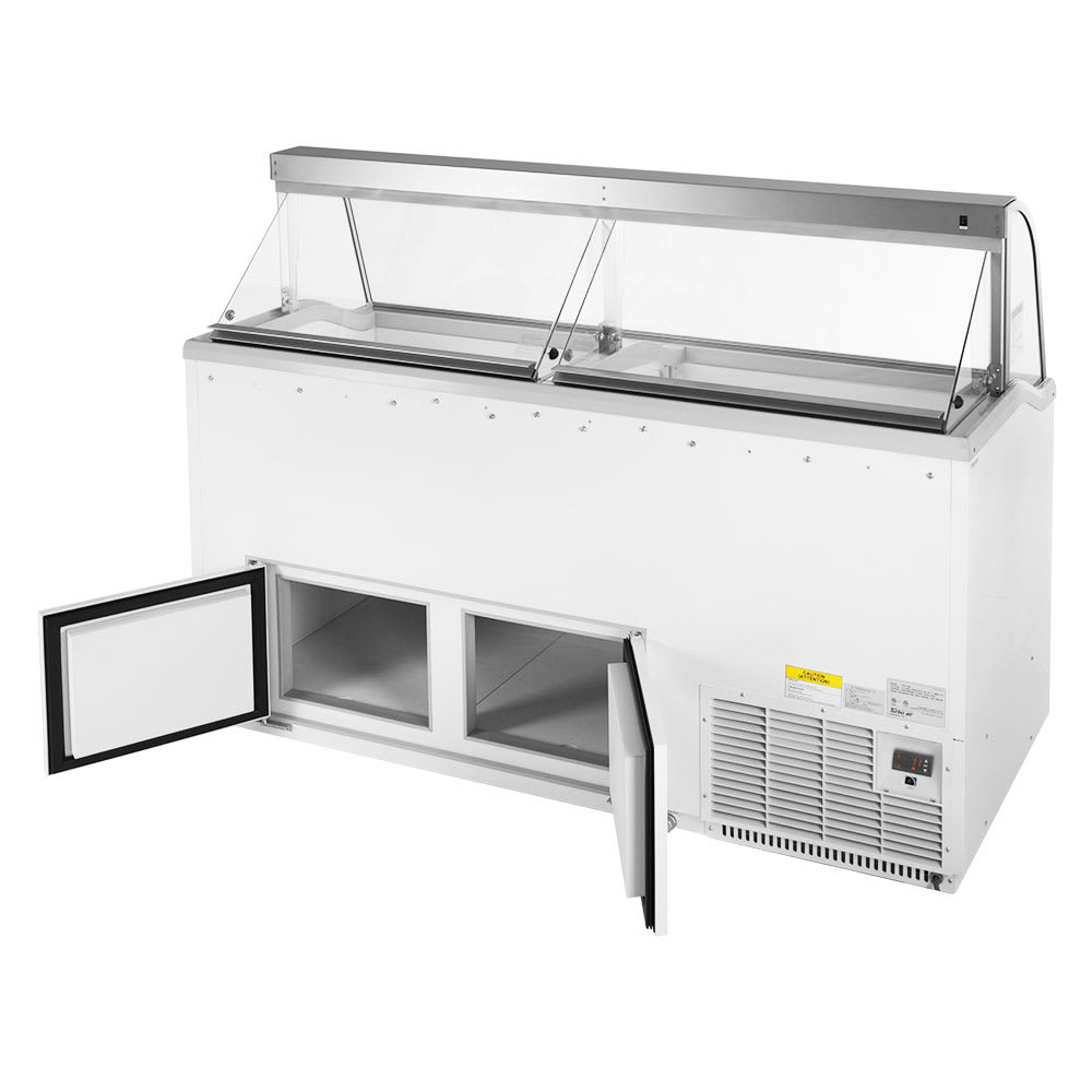 Turbo Air TIDC-70W-N 68 Stand Alone Ice Cream Freezer w/ (12) 3 gal  Capacity, 115v