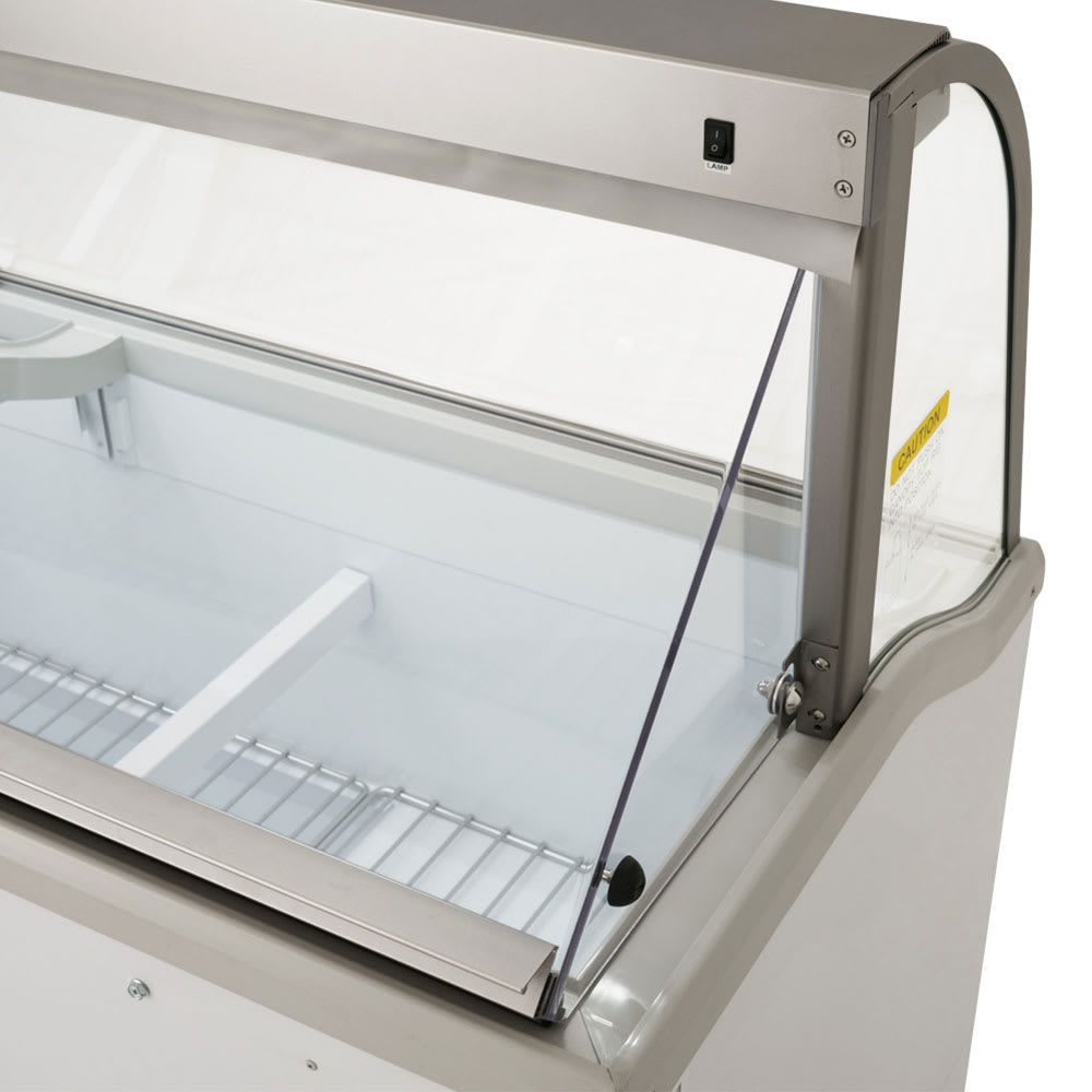 Turbo Air TIDC-70W-N 68 Stand Alone Ice Cream Freezer w/ (12) 3 gal  Capacity, 115v