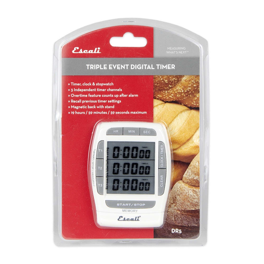 Taylor 584221 Mini Digital Timer - 99 Min 59 SEC Countdown, Magnet, LED Readout Digital Kitchen Timer