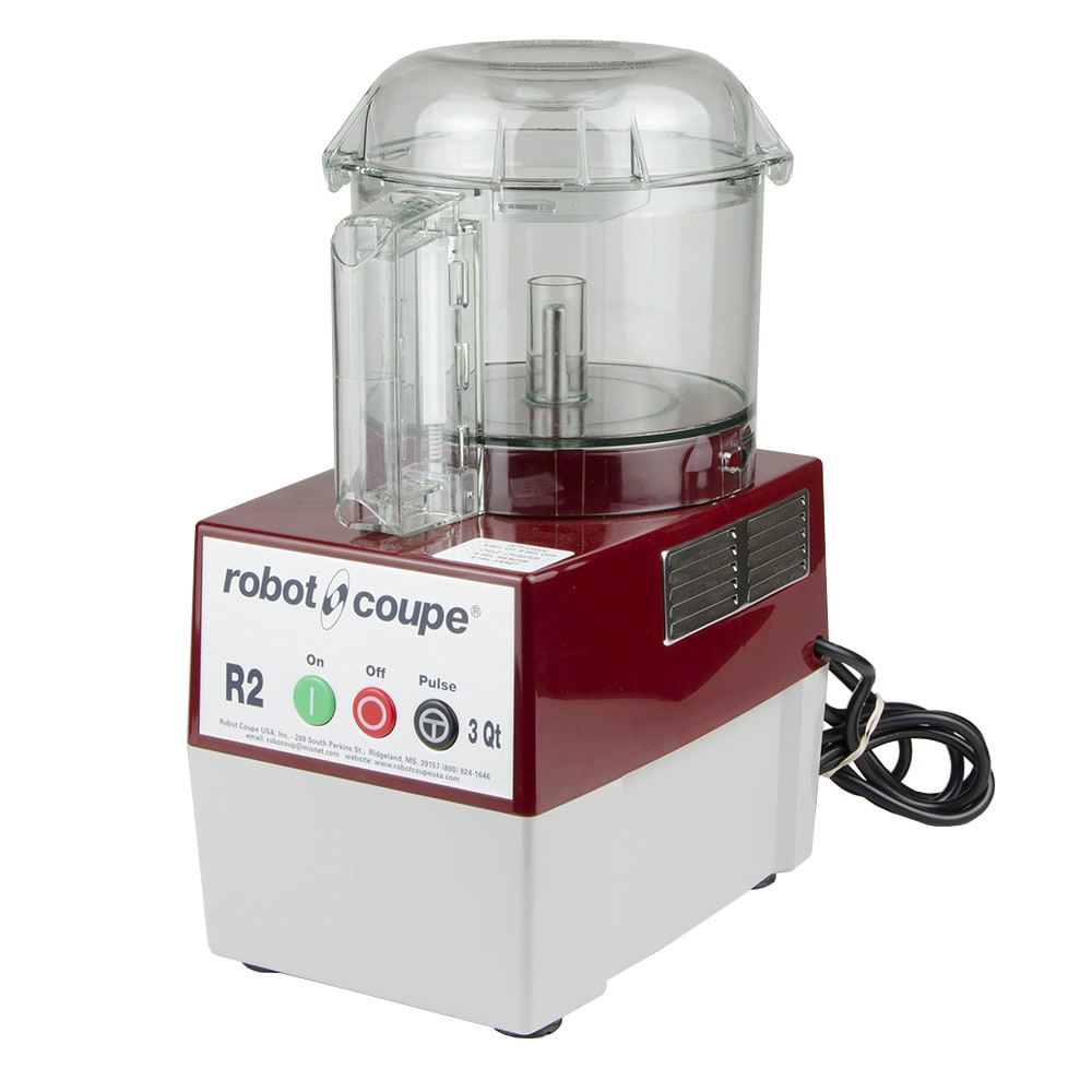 Robot Coupe R2N CLR Continuous Feed Combination Food Processor with 2.9  Liter Clear Polycarbonate Bowl, 1-HP, 120-Volts