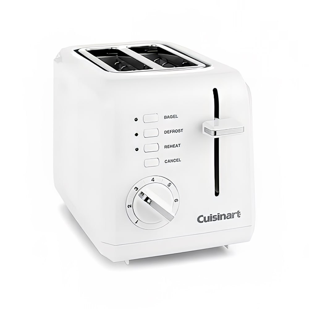 Cuisinart 2-Slice Toaster Oven, Compact, White, CPT-122