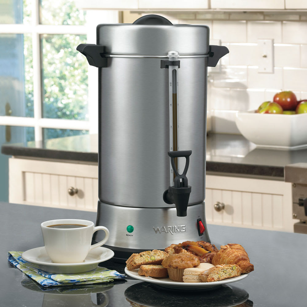 141-WCU550 55 Cup Coffee Urn w/ Dual Heater System & Ready/Power On Indicators