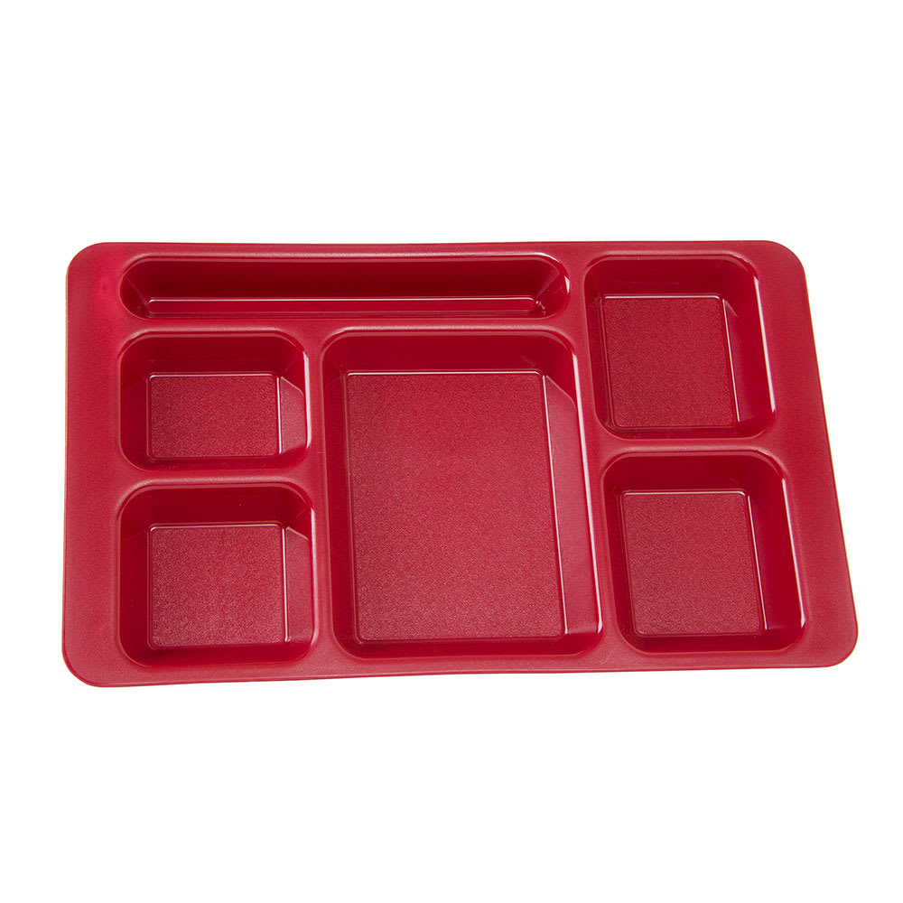 Plain Plastic Food Grade 6 Compartment Plate With Lid, For Hotel