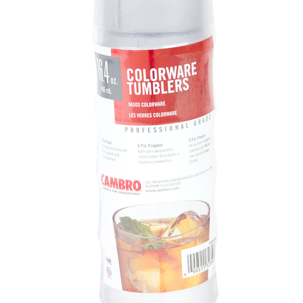 144-1600PSW152 Colorware Tumbler, SAN, 16 oz., Clear