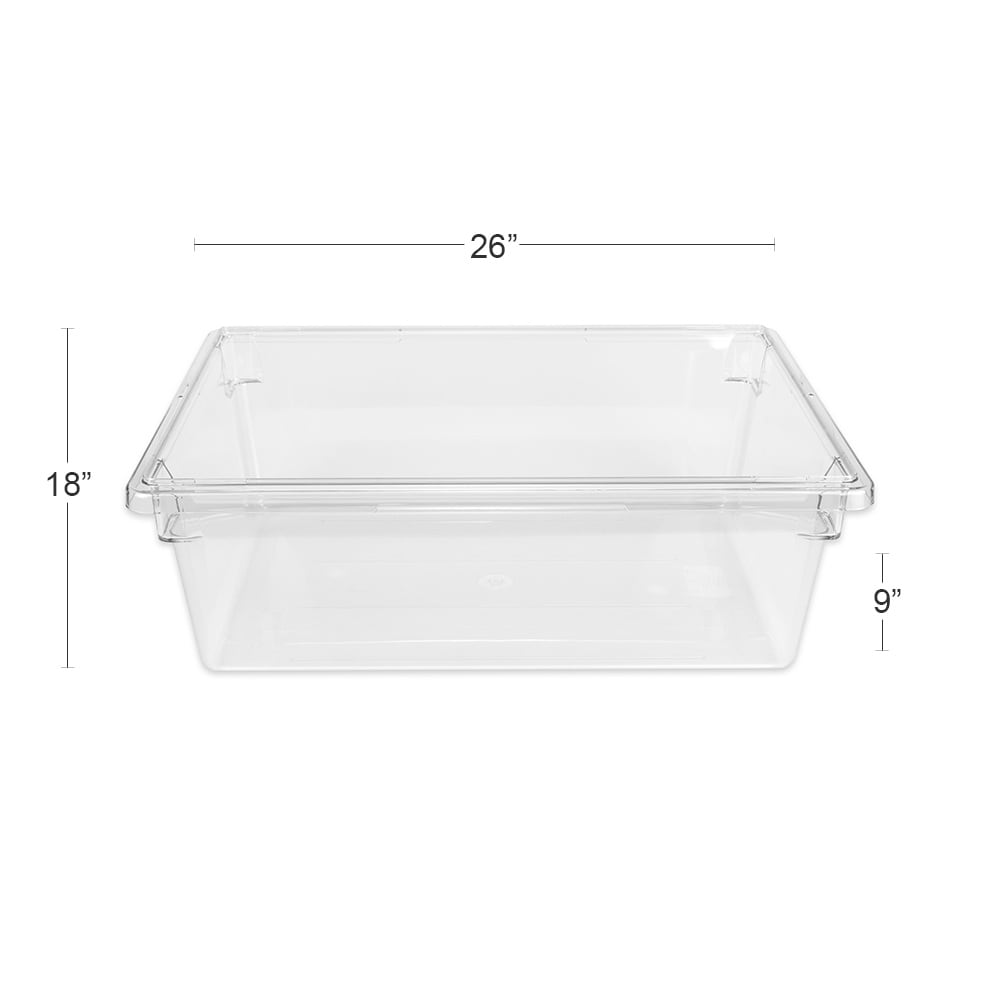 Cambro Food Storage Box and Drain Tray w/ Flat Lid - 26 x 18 x 9